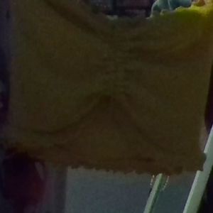 yellow tubetop